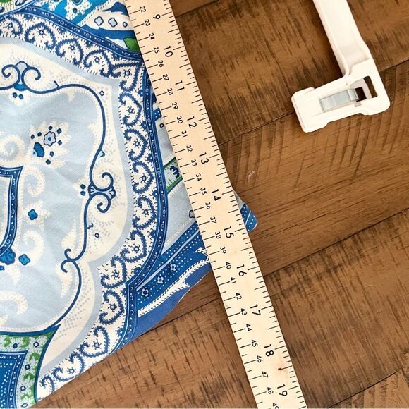 J Mclaughlin 100% Silk Lining Blue Paisley Pants Zip Size 2 - Picture 5 of 8